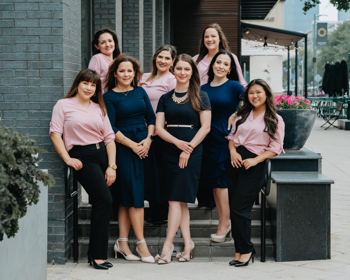 The West Frisco Dental and Implants team in front of our Frisco office